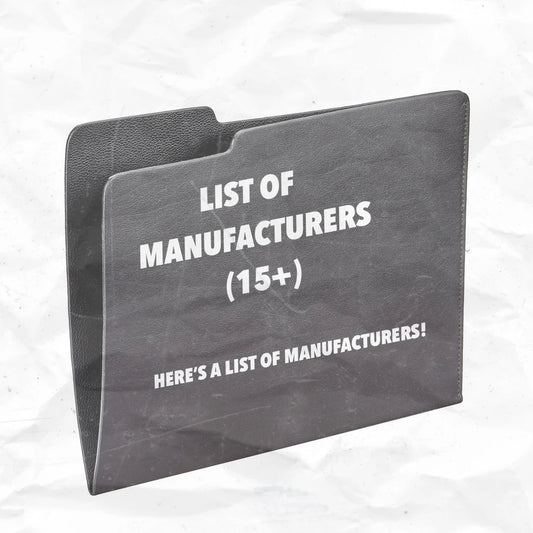 List Of Manufacturers (15+)